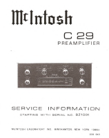 McIntosh C29 - Service manual